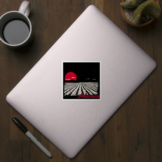Arkansas Field at Sunrise by rt-shirts